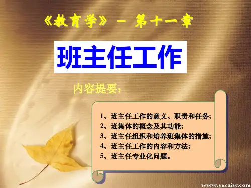 班主任工作