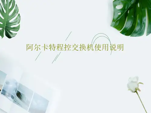阿尔卡特程控交换机使用说明共51页文档