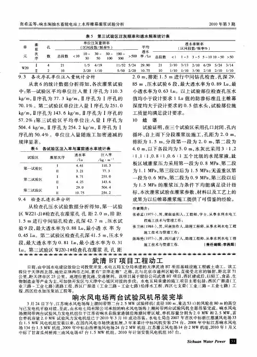 响水风电场两台试验风机吊装完毕