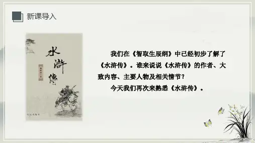 名著导读-《水浒传》ppt课件