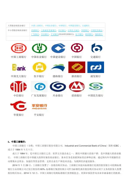 股份制银行列表及其组织架构图