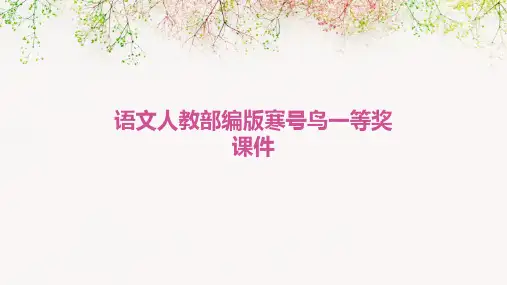 语文人教部编版寒号鸟一等奖课件