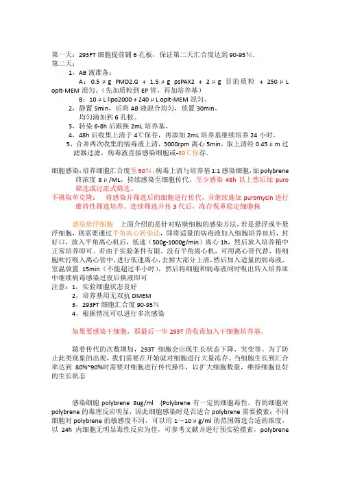 慢病毒包装