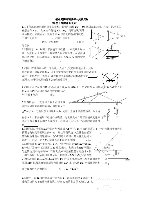 物理竞赛专题训练(光学)