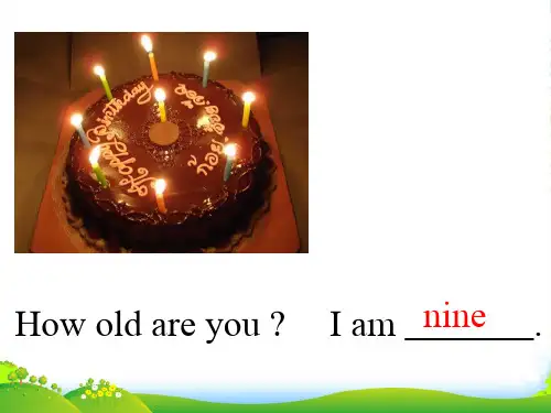 牛津译林版三年级英语下册 Unit 5 How old are you？课件1