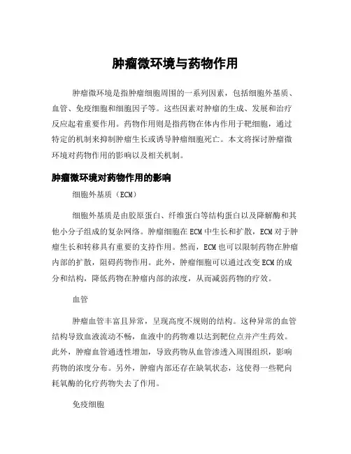 肿瘤微环境与药物作用