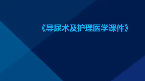 导尿术及护理医学课件