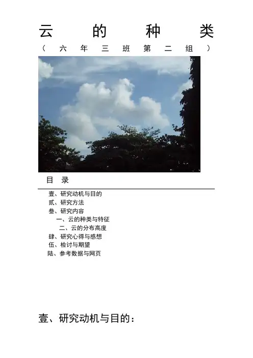 云的种类