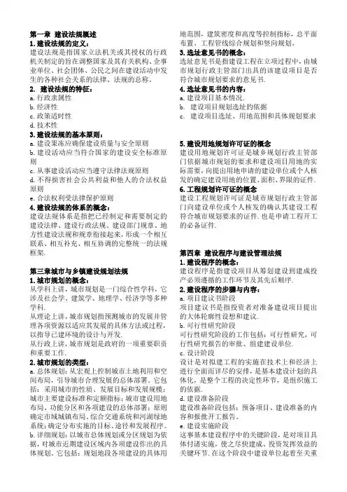 集大自考01856建设与房地产法规
