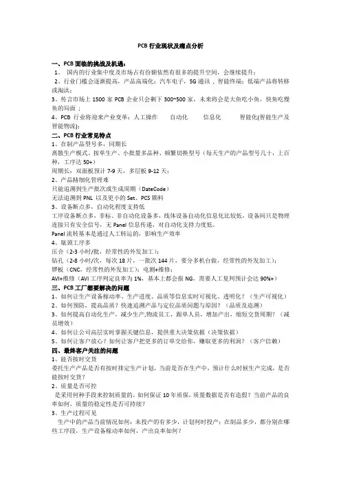 PCB行业现状及痛点分析