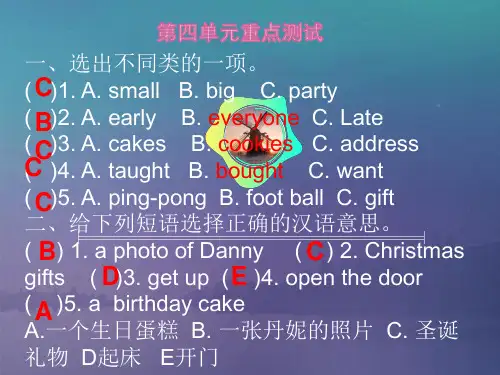 冀教版六年级英语下册Lesson 4 Did You Have Fun课件 (1)