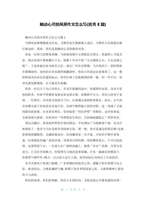 触动心灵的风景作文怎么写(优秀8篇)