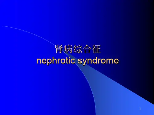 小儿肾病综合症ppt课件