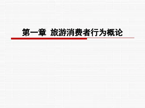 旅游消费者行为概论