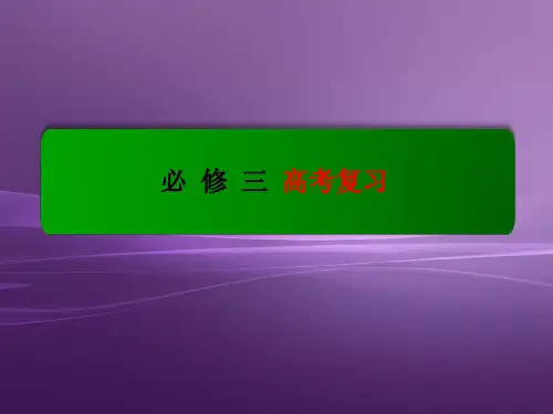 新人教版高中英语必修三高考英语一轮复习(人教版)必修3_Unit4精品ppt课件