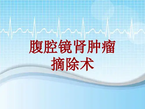 外科手术教学资料：腹腔镜肾肿瘤摘除术讲解模板