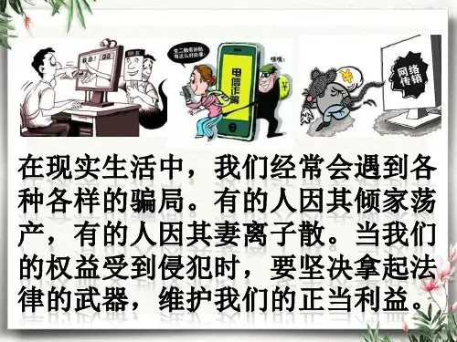 人教版八年级上册道德与法治 5.3 善用法律 课件  (共26张ppt)