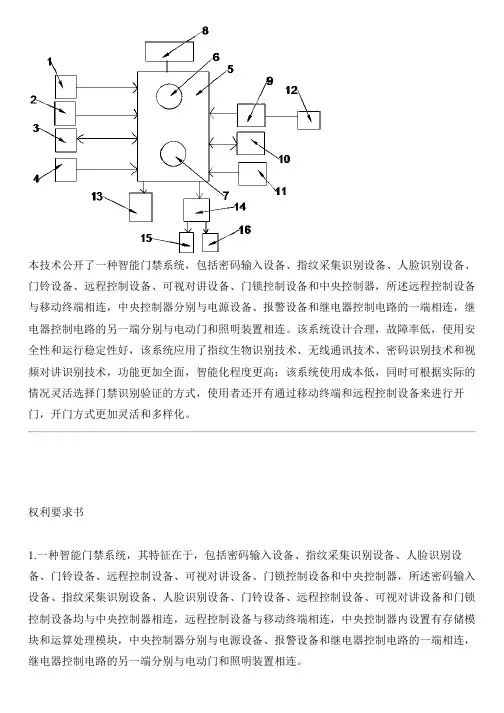 智能门禁系统的制作流程