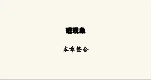 北师大版九年级物理第十四章磁现象本章整合课件