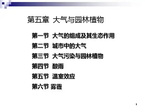 第四章大气与园林植物PPT课件