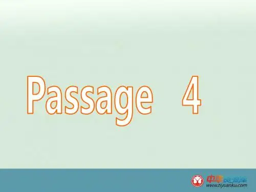 2016届广东南海桂城中学高考英语二轮复习阅读理解课件：Lesson 4(新人教版)