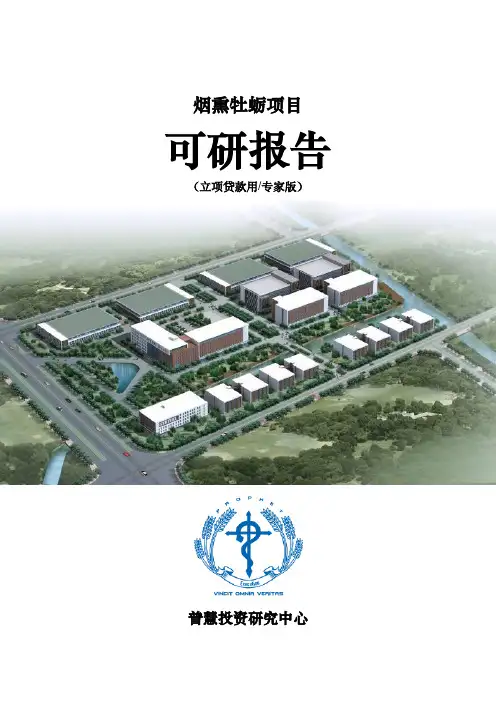 烟熏牡蛎项目可研报告立项贷款用(专家版)