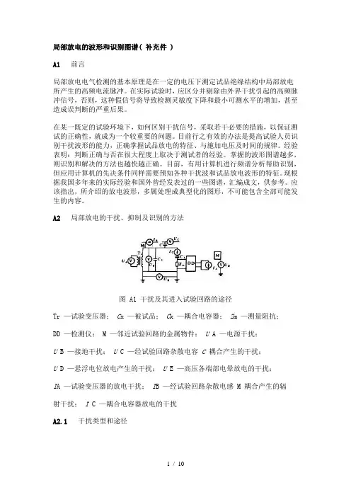 局部放电的波形和识别图谱
