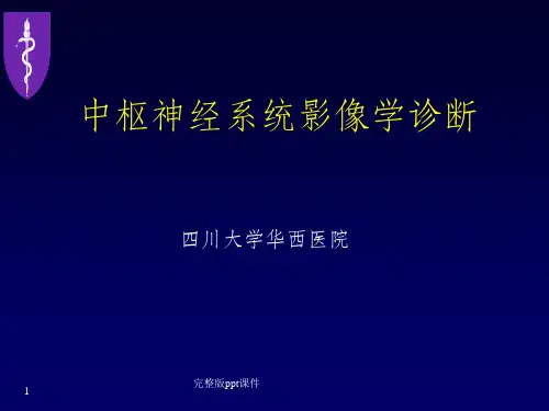 中枢神经系统影像学ppt课件