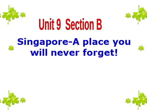 初中英语《Singapore-A place you will never forget(1)》教学课件设计