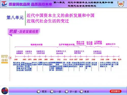 【三维设计】2016届高考历史(人教版)一轮复习第一课时 近代中国经济结构的变动课件
