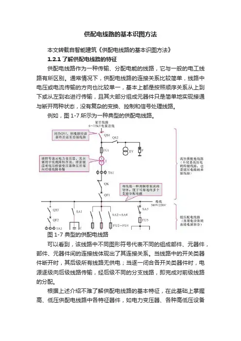 供配电线路的基本识图方法