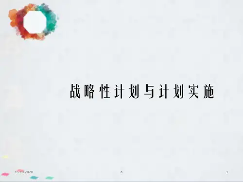 管理学战略计划性与计划实施