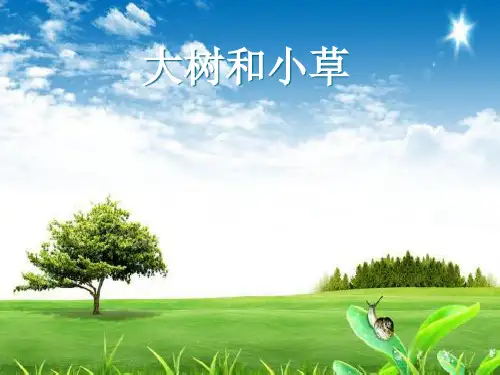  大树和小草 教科版(共7张PPT)PPT 