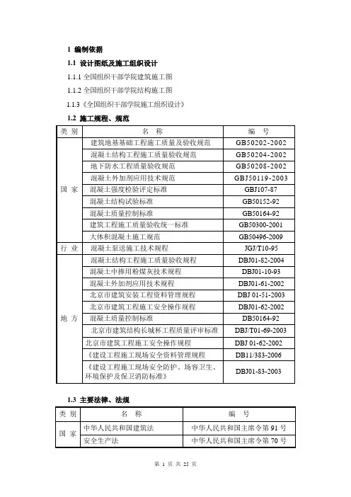 [北京]框剪结构办公楼混凝土工程施工方案_secret