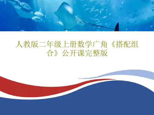 人教版二年级上册数学广角《搭配组合》公开课完整版共26页文档
