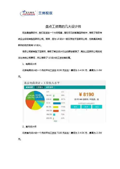 盘点工资高的几大设计师