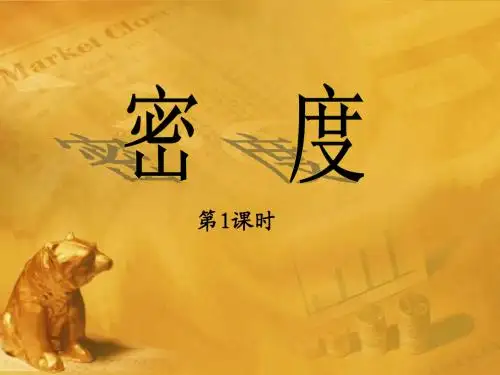 九年级物理 11.3密度(第1课时)课件