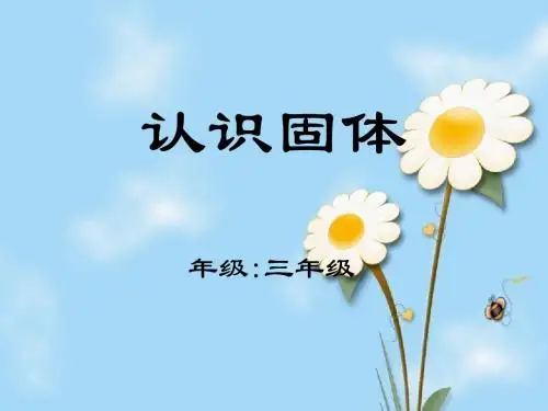 苏教版科学三下《认识固体》PPT课件2