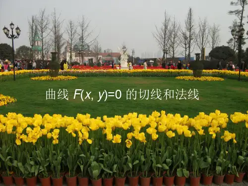 曲线F(x,y)=0的切线与法线方程