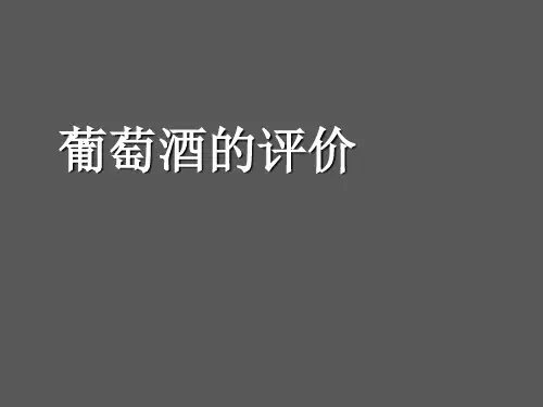 葡萄酒的评价论文答辩ppt模板