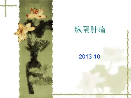 纵隔肿瘤病例讨论