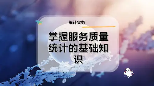 掌握服务质量统计的基础知识-PPT模板