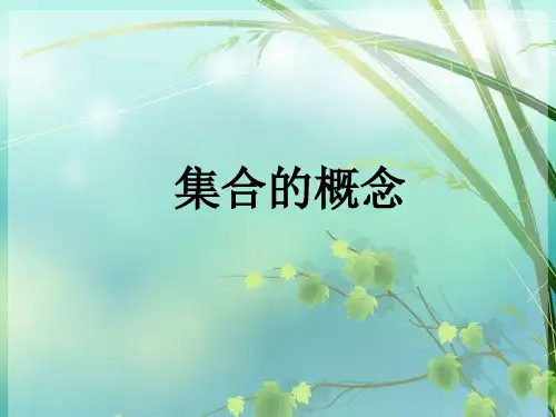 高一数学集合的概念PPT课件 图文