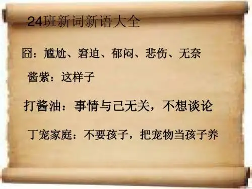新词新语1