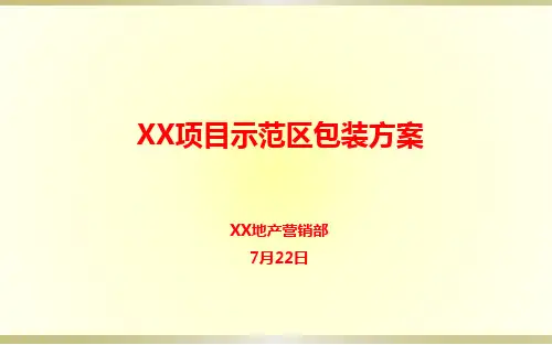 房地产项目示范区包装方案