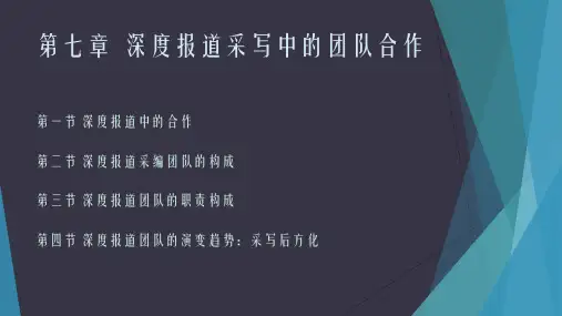 深度报道 第七章
