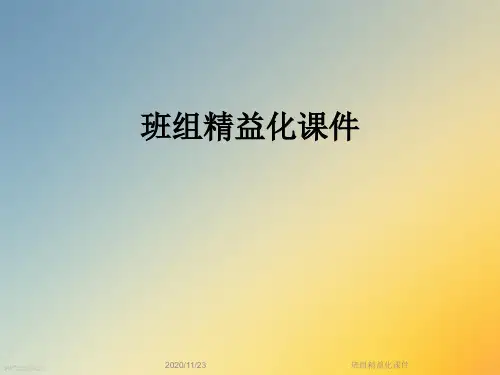 班组精益化课件