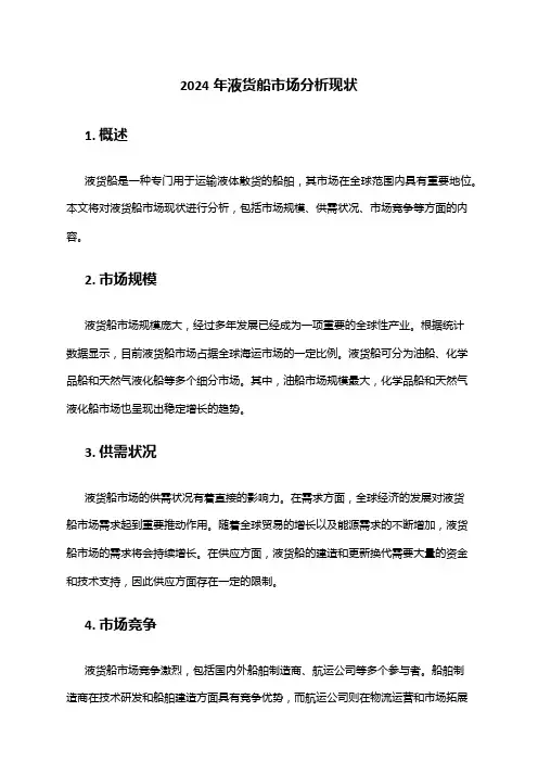 2024年液货船市场分析现状