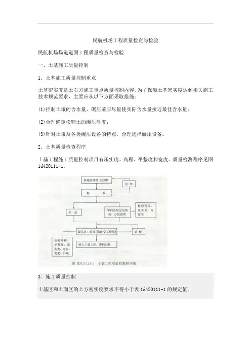 民航机场工程质量检查与检验