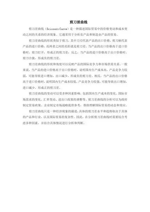 剪刀差曲线